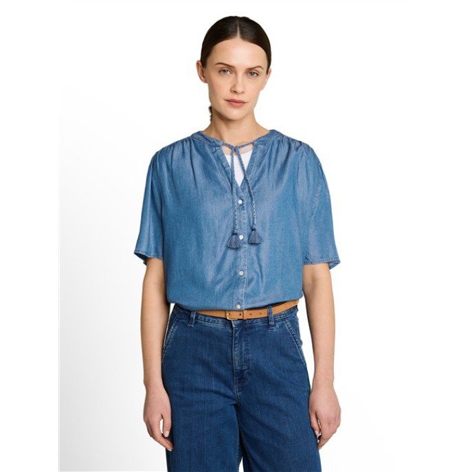 Tom Tailor Damesmode blouse with denim look 1051078 